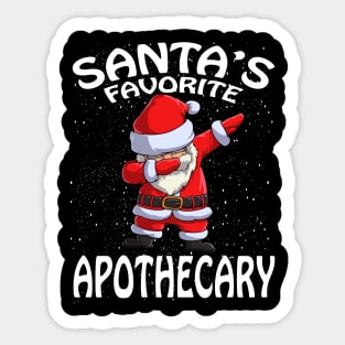Santas Favorite Apothecary Christmas Sticker
